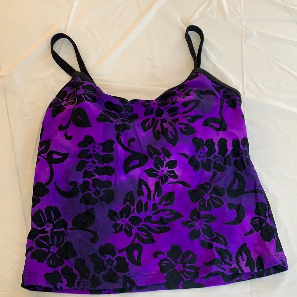 Speedo tankini top swim Tropical Purple